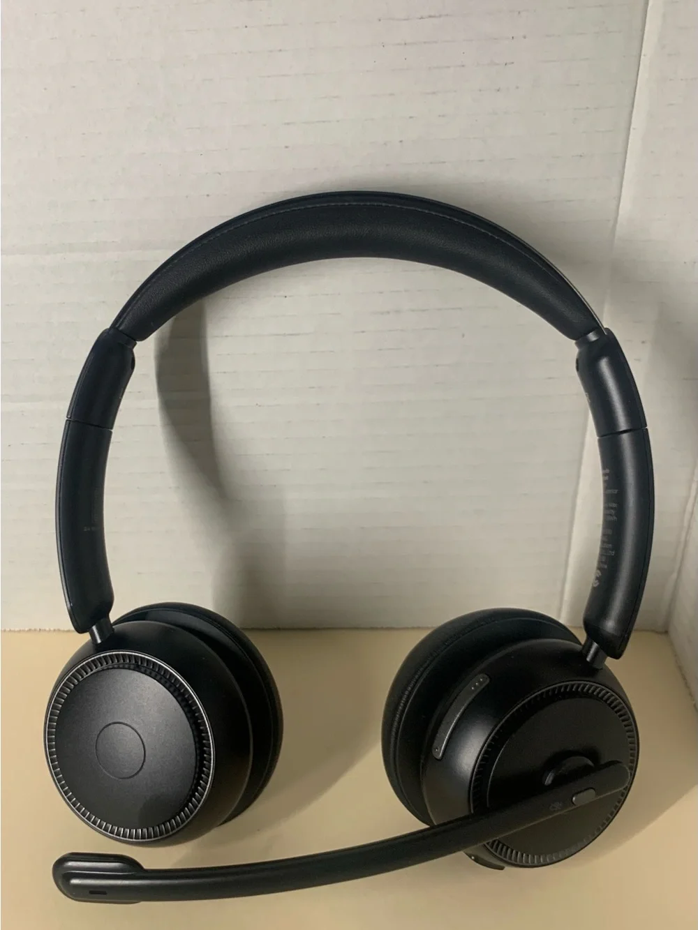 Wireless Over-Ear Headset with Boom Mic - Black